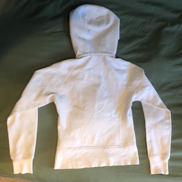 White Lululemon zip-up hoodie. Size US S. - Picture 2 of 5